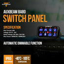 Auxbeam 8 Gang Switch Control Panel - Aspire Auto Accessories