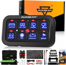Auxbeam 8 Gang Switch Control Panel - Aspire Auto Accessories