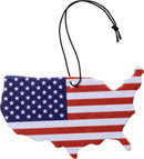 American Flag Map Air Freshener NEW CAR Scent - Aspire Auto Accessories