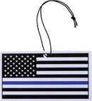 Blue Line American Flag Air Freshener VANILLA Scent - Aspire Auto Accessories