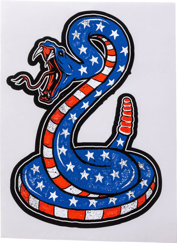 Dont Tread On Me Snake Vinyl Decal - Aspire Auto Accessories