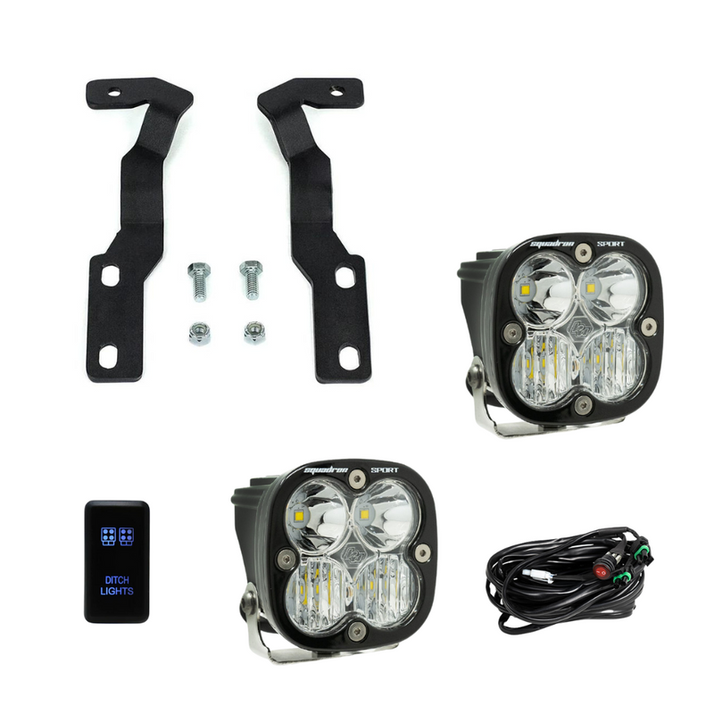 Baja Designs Squadron Sport Ditch Light Kit for Tacoma (2016-2023) - Aspire Auto Accessories