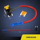 Cali Raised LED 12V Add a Fuse Kit w/ 5 AMP Lo Profile Mini Blade Fuse - Aspire Auto Accessories
