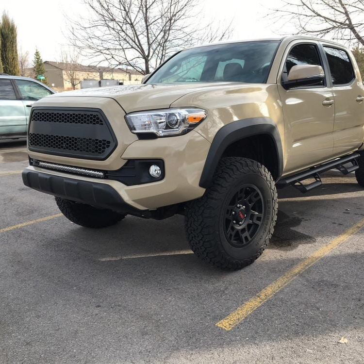 Cali Raised Lower Bumper Flush Slim Light Bar Mounting Brackets for Tacoma (2016-2023)