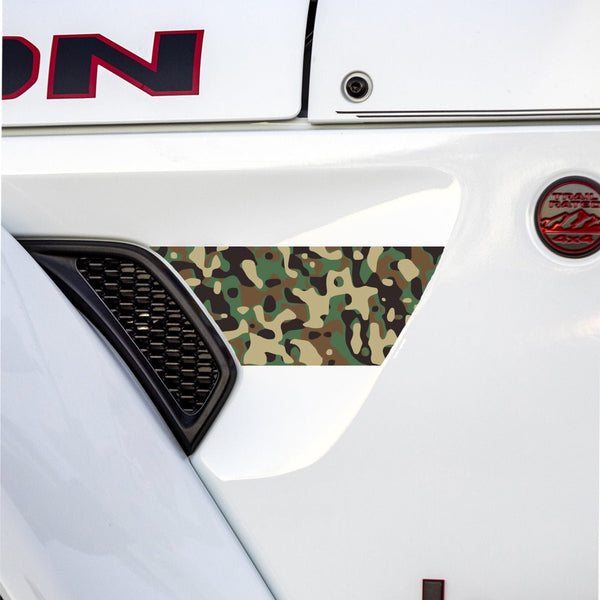 Adventure Life USA Fender Vent Decal Set Camo for Wrangler JL (2018-2025) & Gladiator JT (2020-2025)