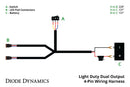 Light Duty Dual Output 4-pin Wiring Harness