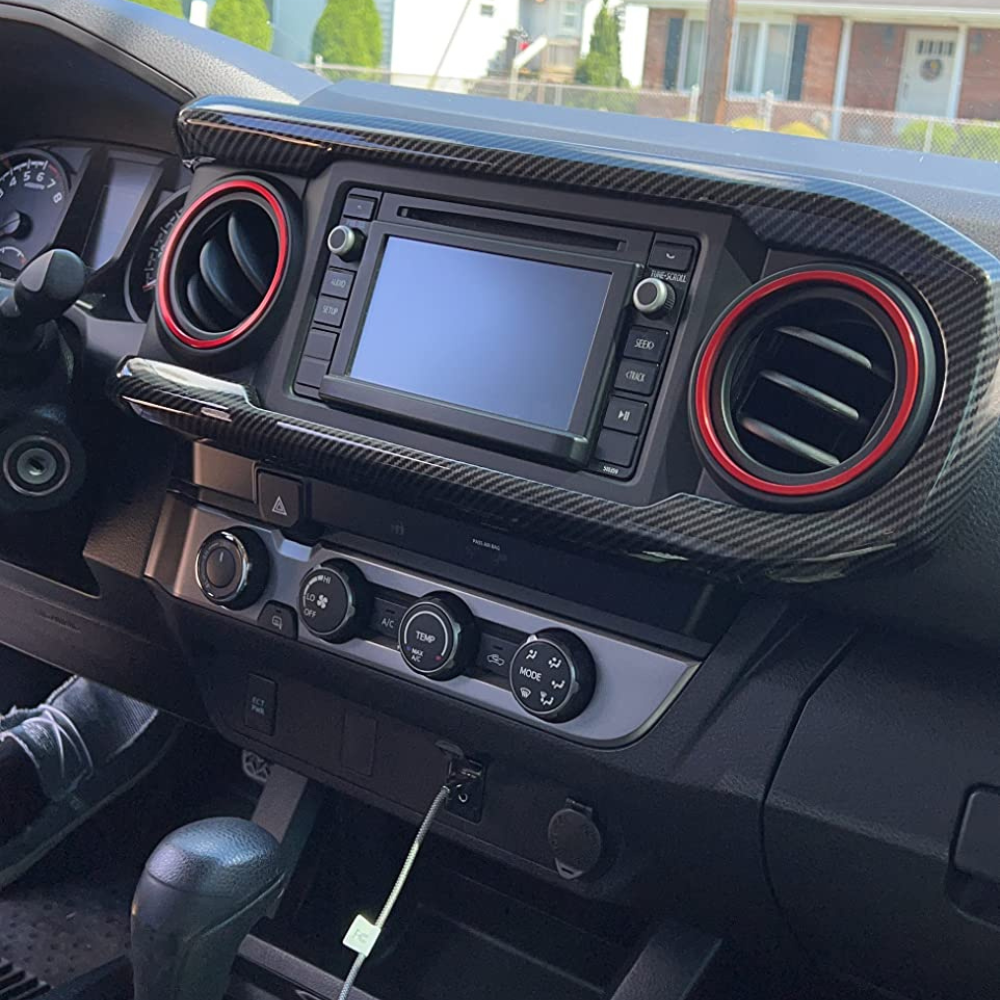 Car ABS Inner Look Central Console Dashboard Panel Cover Car ABS Inner Look Central Console Dashboard Panel Cover