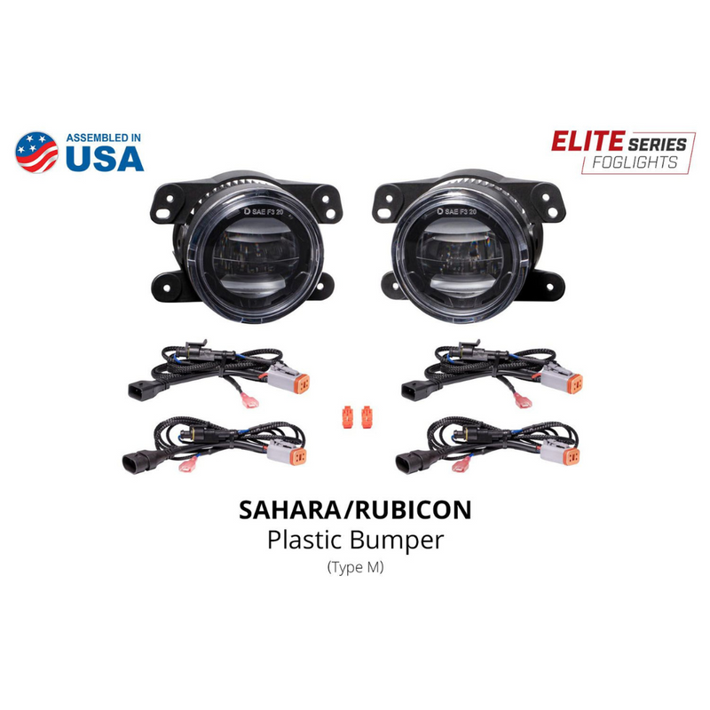 Diode Dynamics Elite Series Fog Lamps (pair) for Jeep JL Wrangler (2018-2024) - Aspire Auto Accessories