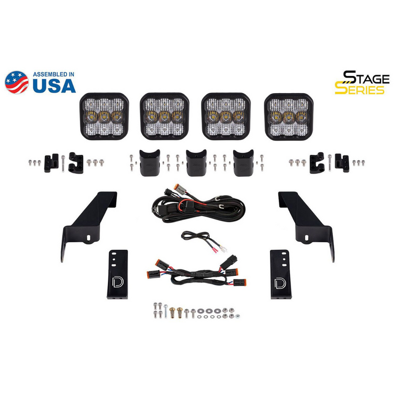 Diode Dynamics SS5 Grille CrossLink Lightbar for Jeep JL Wrangler (2018-2024) - Aspire Auto Accessories