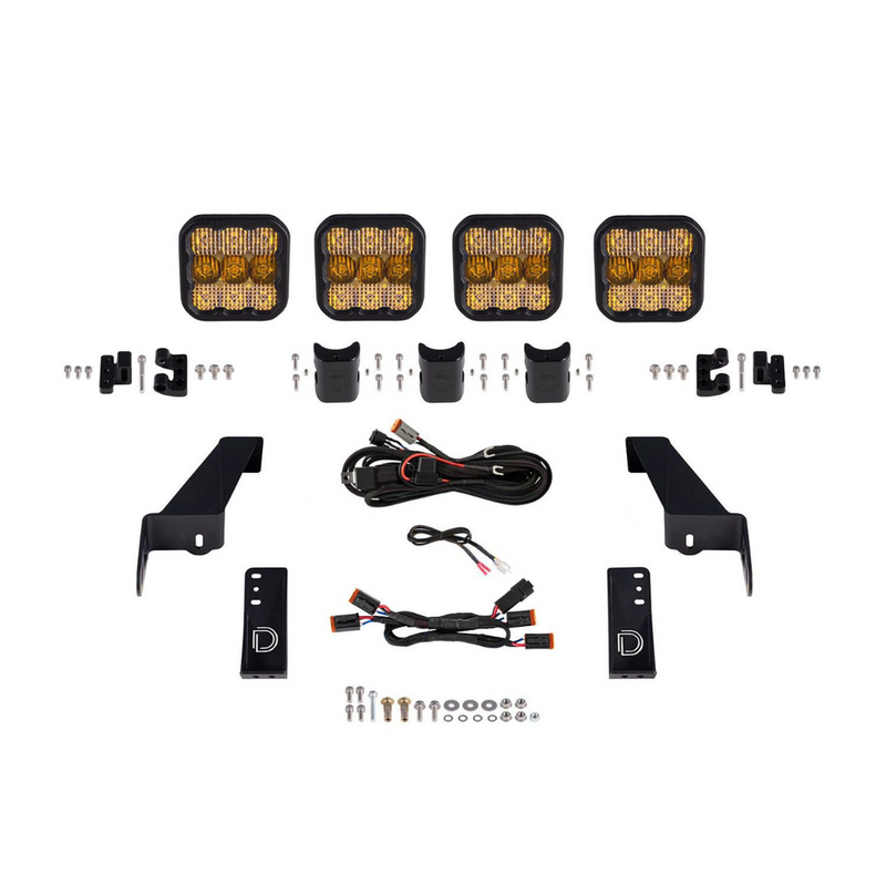 Diode Dynamics SS5 Grille CrossLink Lightbar for Jeep JL Wrangler (2018-2024) - Aspire Auto Accessories