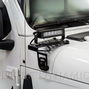 Diode Dynamics Wrangler Cowl Mount LED Brackets for Jeep JL Wrangler (2018-2023) - Aspire Auto Accessories