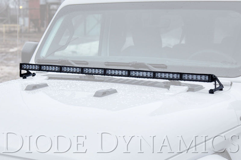 Diode Dynamics Hood LED Lightbar Kit for Jeep JL Wrangler (2018-2025) - Aspire Auto Accessories