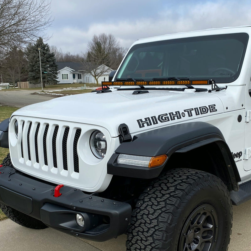 Diode Dynamics Hood LED Lightbar Kit for Jeep JL Wrangler (2018-2025) - Aspire Auto Accessories
