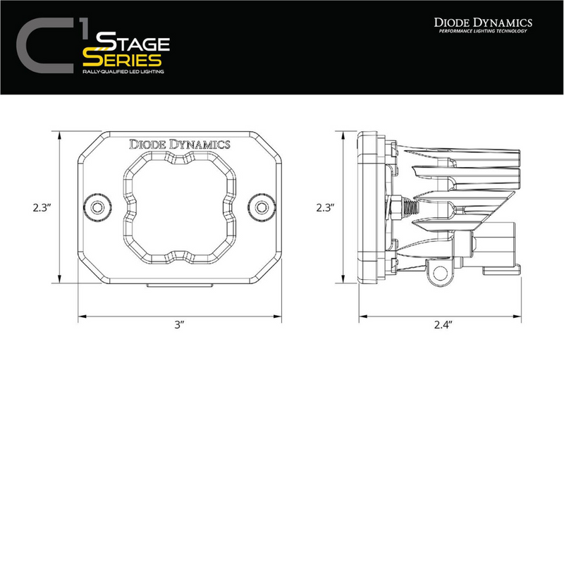 Diode Dynamics Stage Series Flush Mount Reverse Light Kit - Aspire Auto Accessories