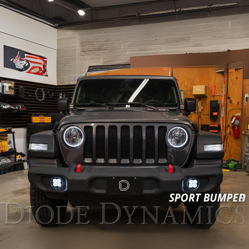 Diode Dynamics SS3 LED Fog Light Kit Jeep JL Wrangler (2018-2024) - Aspire Auto Accessories