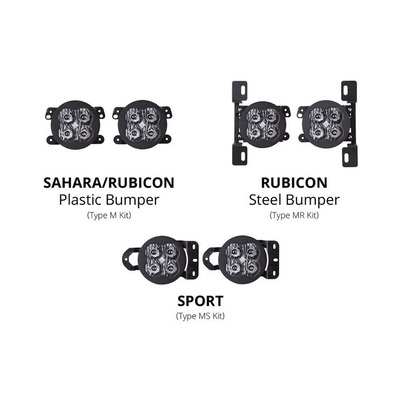 Diode Dynamics SS3 LED Fog Light Kit Jeep JL Wrangler (2018-2024) - Aspire Auto Accessories