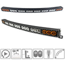 Extreme LED X6S Slim Amber/White Curved LED Light Bar & Harness (All Sizes) - Aspire Auto Accessories