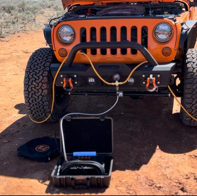 EZ Flate C.A.S.E. Portable Dual Air Compressor - Aspire Auto Accessories