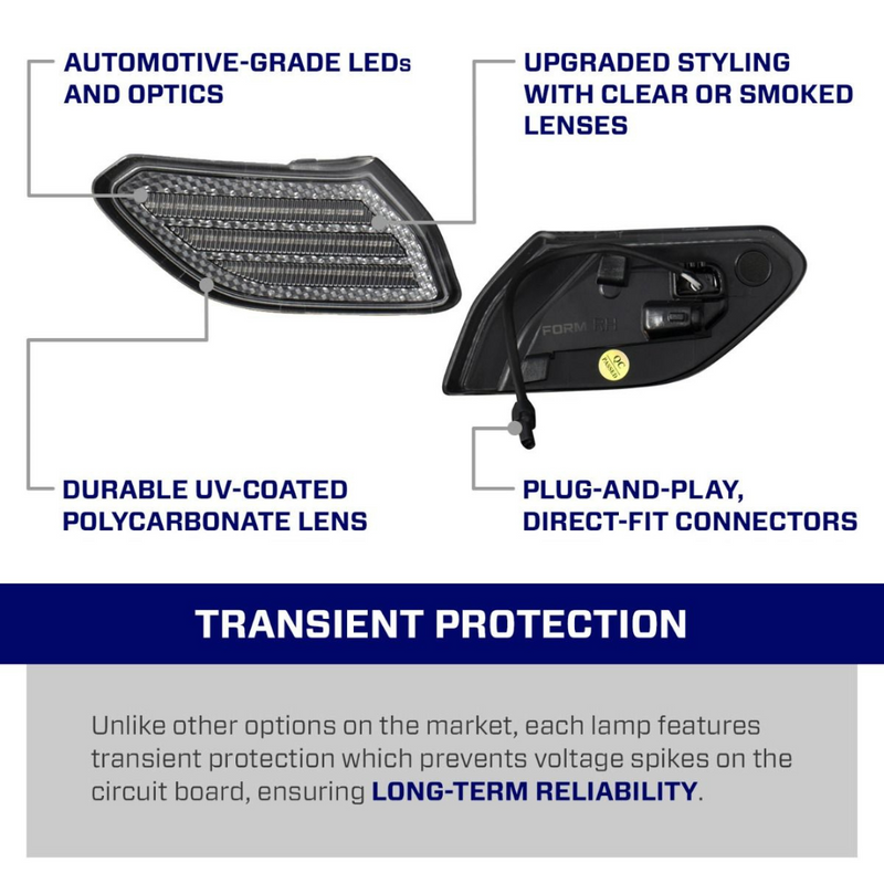 Form LED Sidemarkers (pair) for Jeep Wrangler JL (2018-2024) - Aspire Auto Accessories