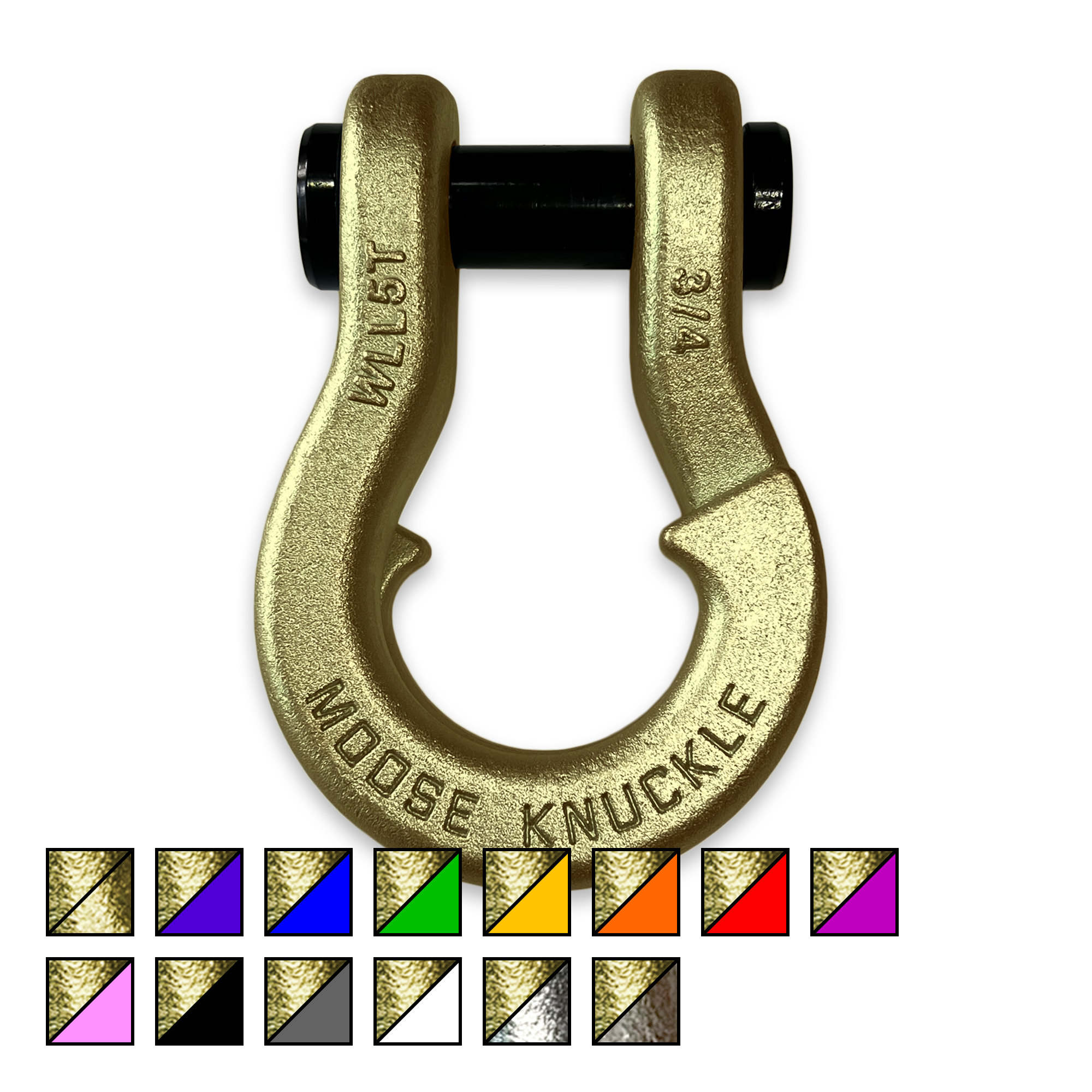 Brass Jowl Recovery Split Shackle 3/4