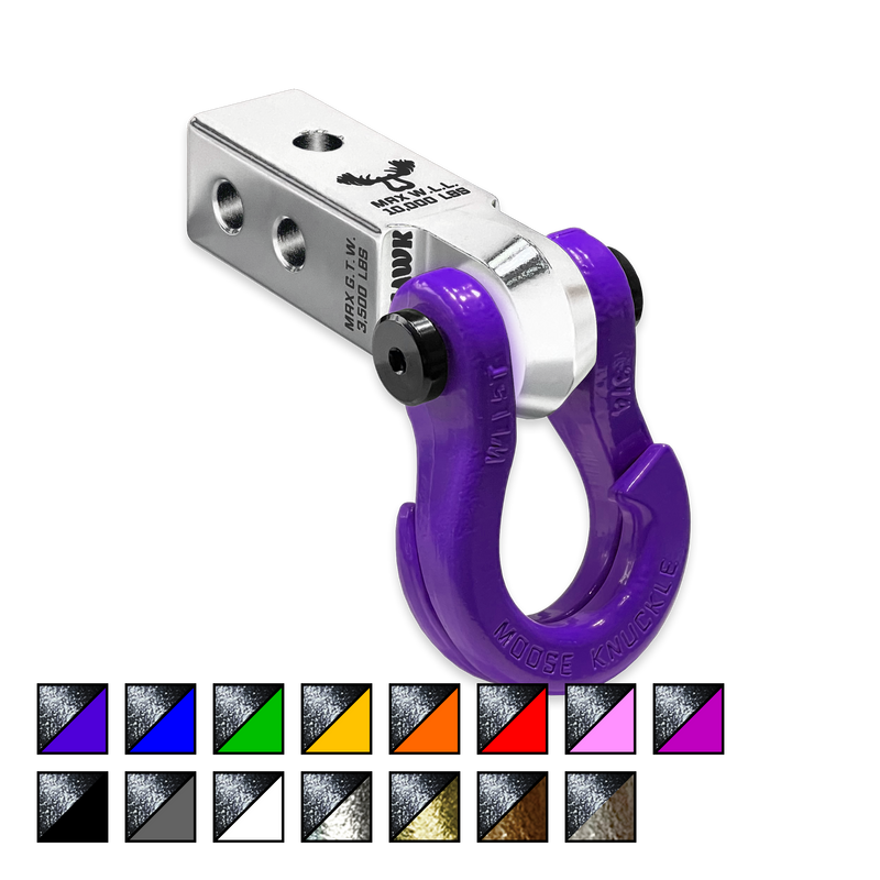 Jowl 3/4 Split Shackle and Silver Mohawk 2.0 Receiver Combo - Aspire Auto Accessories