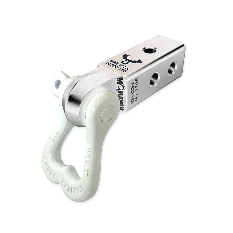 Moose Knuckle XL 3/4 Shackle and Silver Mohawk 2.0 Receiver Combo - Aspire Auto Accessories