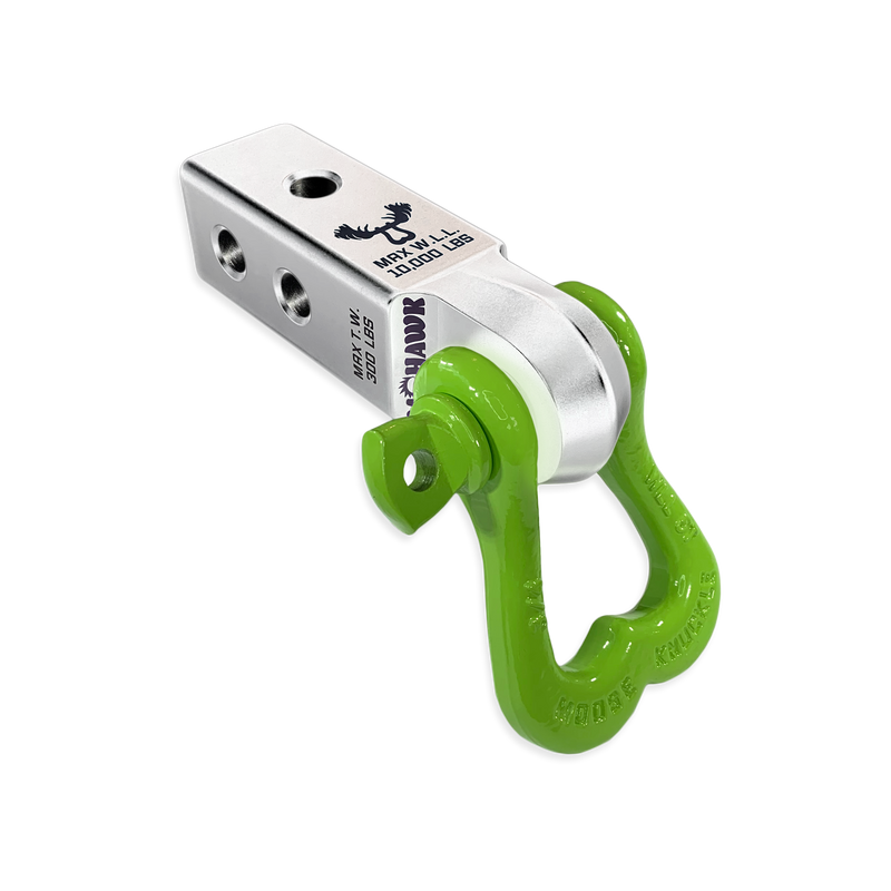 Moose Knuckle XL 3/4 Shackle and Silver Mohawk 2.0 Receiver Combo - Aspire Auto Accessories