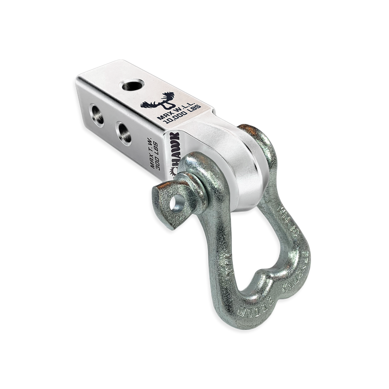 Moose Knuckle XL 3/4 Shackle and Silver Mohawk 2.0 Receiver Combo - Aspire Auto Accessories