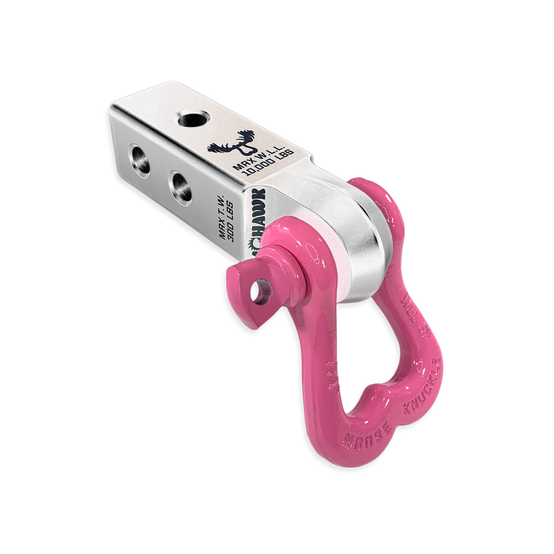 Moose Knuckle XL 3/4 Shackle and Silver Mohawk 2.0 Receiver Combo - Aspire Auto Accessories