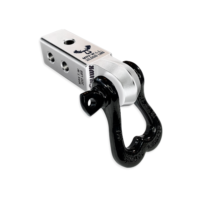 Moose Knuckle XL 3/4 Shackle and Silver Mohawk 2.0 Receiver Combo - Aspire Auto Accessories