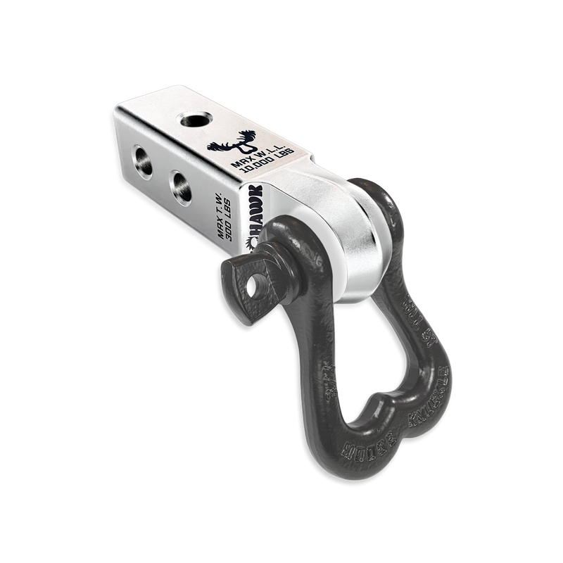 Moose Knuckle XL 3/4 Shackle and Silver Mohawk 2.0 Receiver Combo - Aspire Auto Accessories