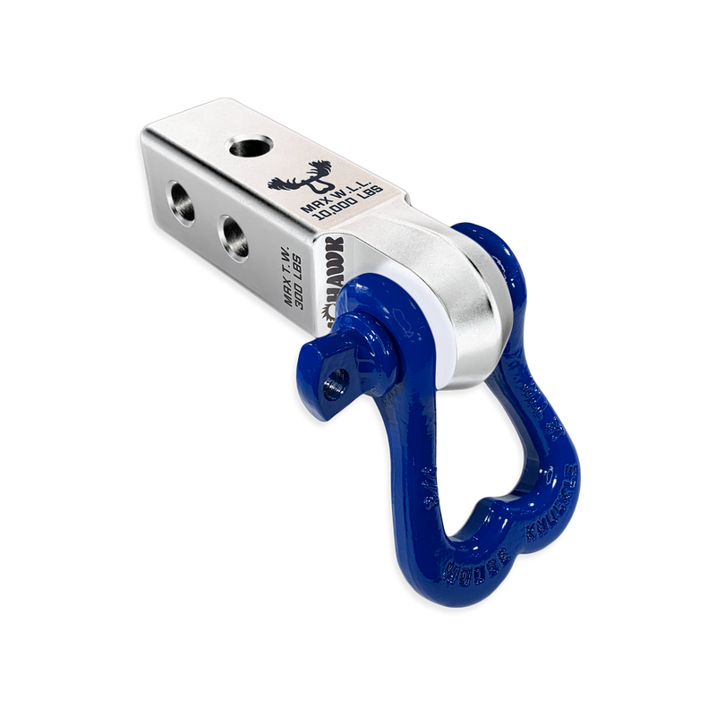 Moose Knuckle XL 3/4 Shackle and Silver Mohawk 2.0 Receiver Combo - Aspire Auto Accessories