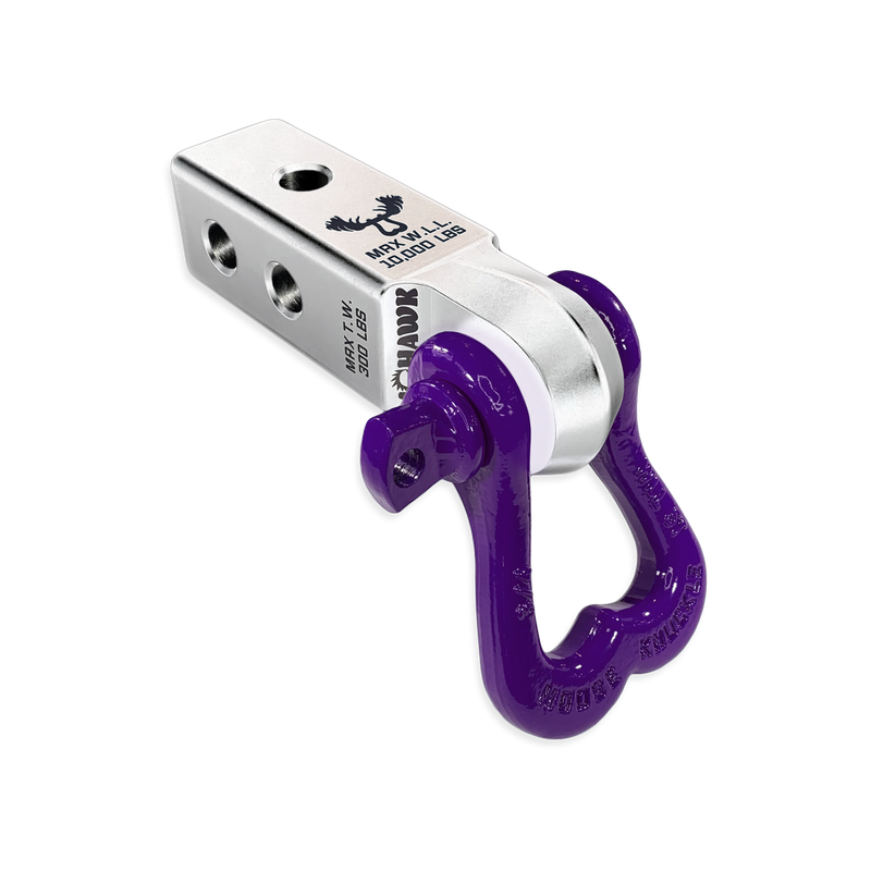 Moose Knuckle XL 3/4 Shackle and Silver Mohawk 2.0 Receiver Combo - Aspire Auto Accessories