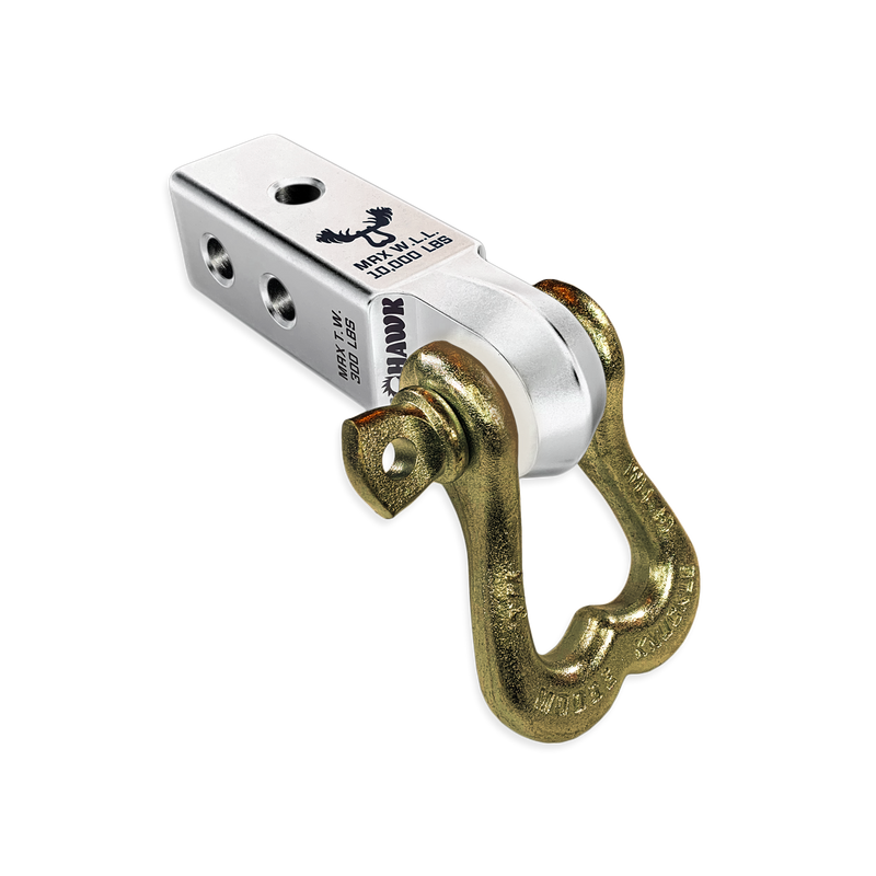 Moose Knuckle XL 3/4 Shackle and Silver Mohawk 2.0 Receiver Combo - Aspire Auto Accessories