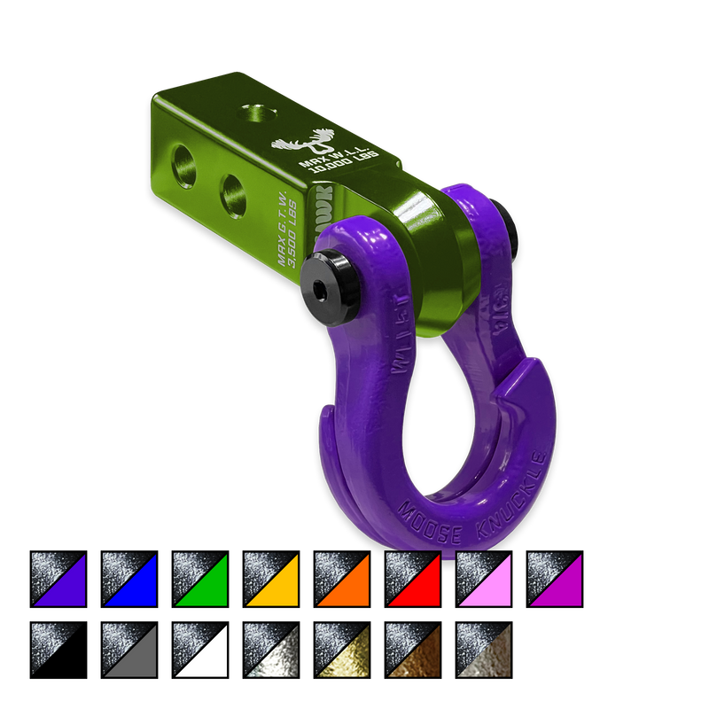 Jowl 3/4 Split Shackle and Green Mohawk 2.0 Receiver Combo - Aspire Auto Accessories