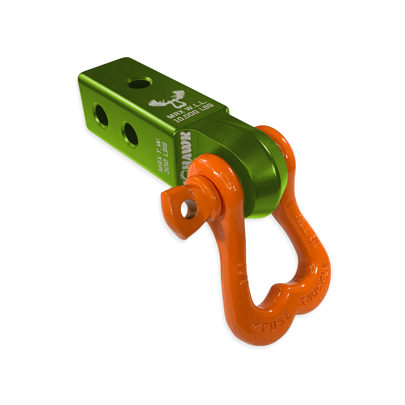 Moose Knuckle XL 3/4 Shackle and Green Mohawk 2.0 Receiver Combo ...