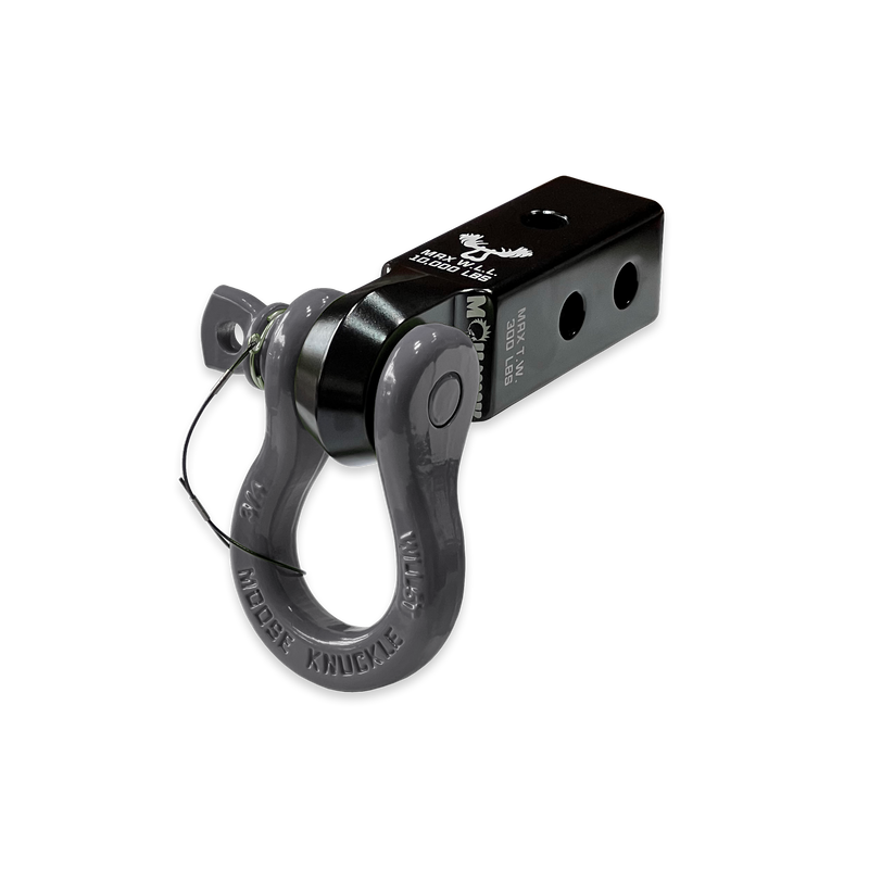 Black B'oh 3/4 Spin Pin Shackle and  Black Mohawk 2.0 Receiver Combo - Aspire Auto Accessories