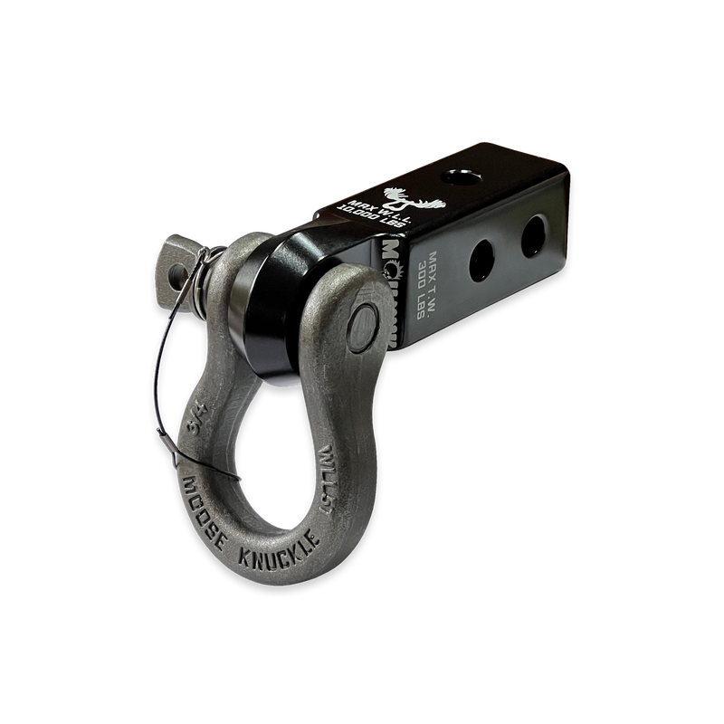 Black B'oh 3/4 Spin Pin Shackle and  Black Mohawk 2.0 Receiver Combo - Aspire Auto Accessories