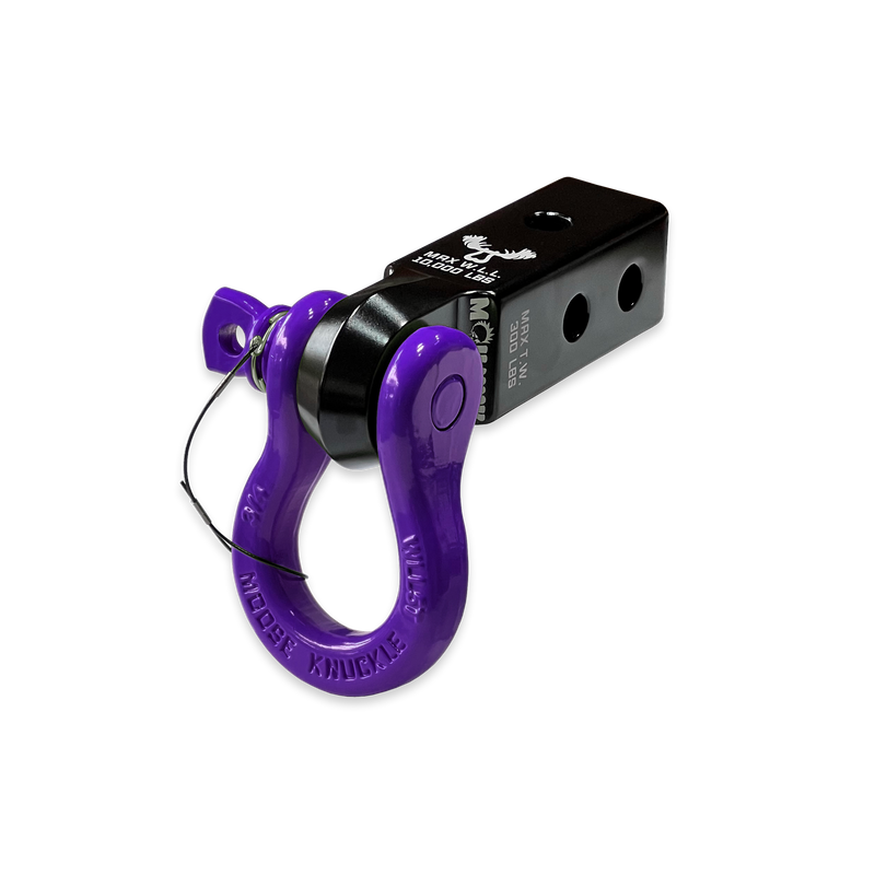 Black B'oh 3/4 Spin Pin Shackle and  Black Mohawk 2.0 Receiver Combo - Aspire Auto Accessories