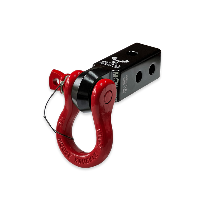 Black B'oh 3/4 Spin Pin Shackle and  Black Mohawk 2.0 Receiver Combo - Aspire Auto Accessories