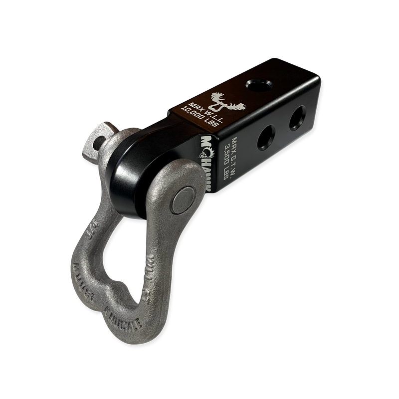 Moose Knuckle XL 3/4 Shackle and Black Mohawk 2.0 Receiver Combo - Aspire Auto Accessories