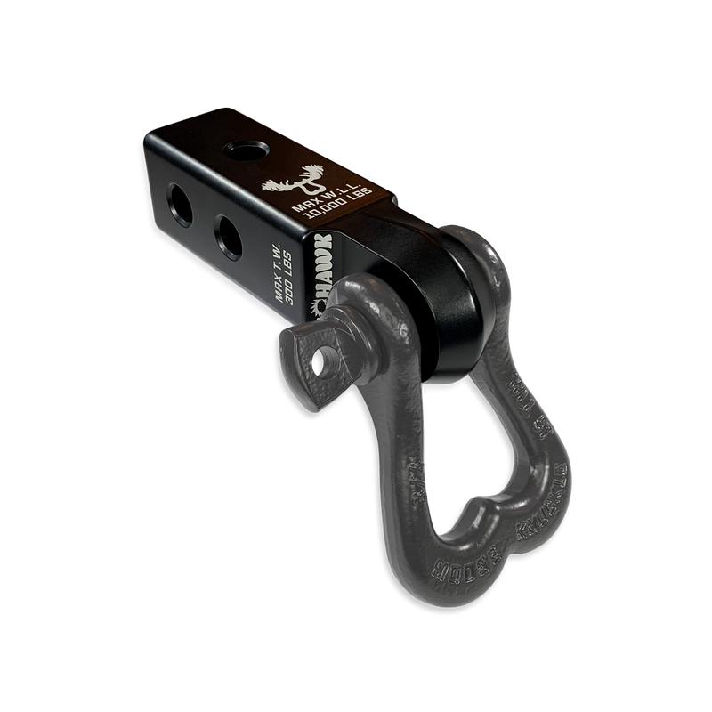 Moose Knuckle XL 3/4 Shackle and Black Mohawk 2.0 Receiver Combo - Aspire Auto Accessories