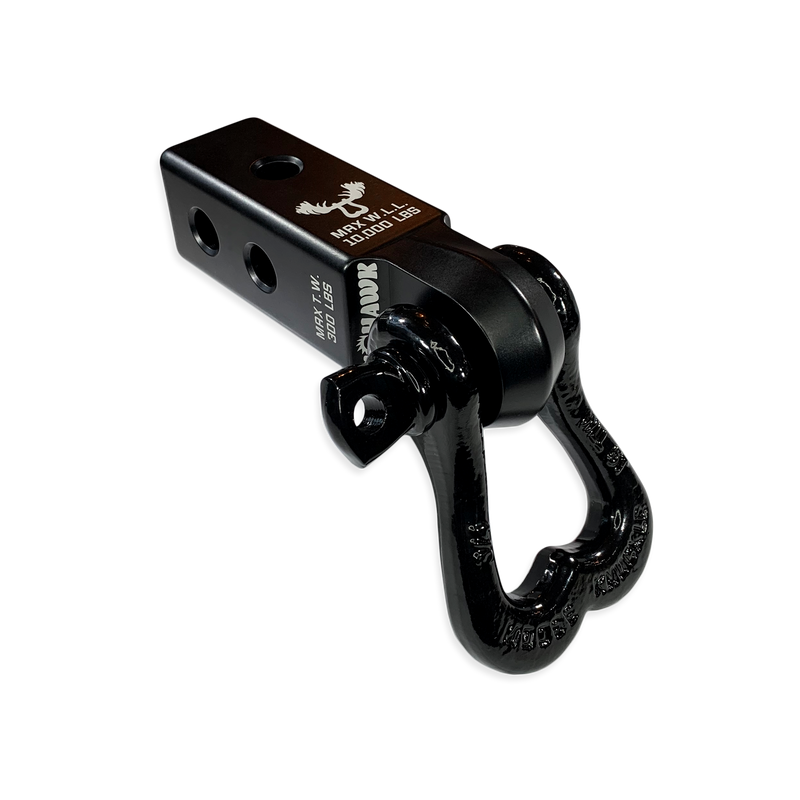 Moose Knuckle XL 3/4 Shackle and Black Mohawk 2.0 Receiver Combo - Aspire Auto Accessories