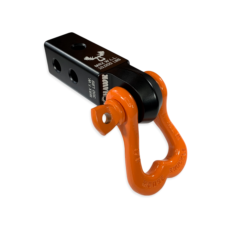Moose Knuckle XL 3/4 Shackle and Black Mohawk 2.0 Receiver Combo - Aspire Auto Accessories