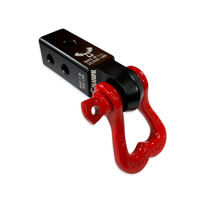 Moose Knuckle XL 3/4 Shackle and Black Mohawk 2.0 Receiver Combo - Aspire Auto Accessories