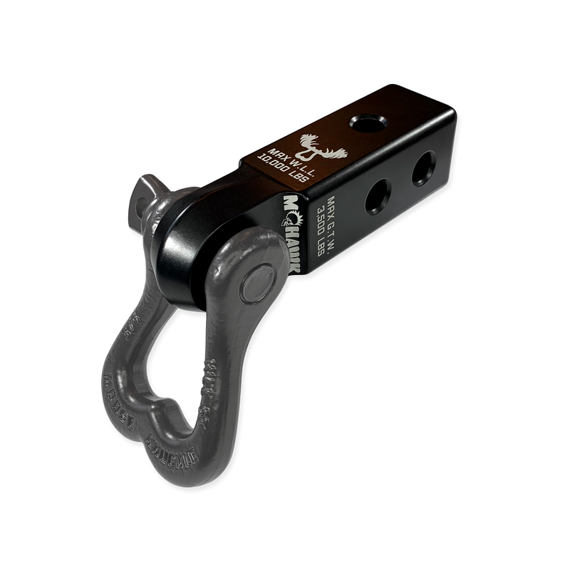 Moose Knuckle XL 3/4 Shackle and Black Mohawk 2.0 Receiver Combo - Aspire Auto Accessories