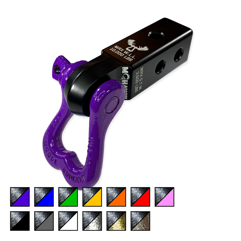 Moose Knuckle XL 3/4 Shackle and Black Mohawk 2.0 Receiver Combo - Aspire Auto Accessories