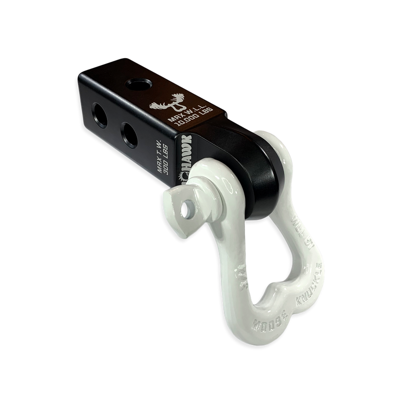 Moose Knuckle XL 3/4 Shackle and Black Mohawk 2.0 Receiver Combo - Aspire Auto Accessories