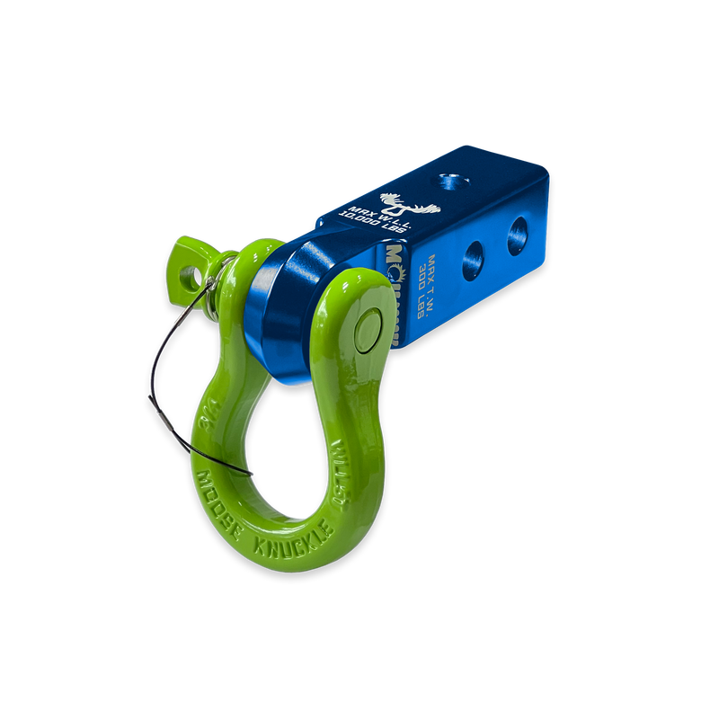 Blue B'oh 3/4 Spin Pin Shackle and Mohawk 2.0 Receiver Combo - Aspire Auto Accessories