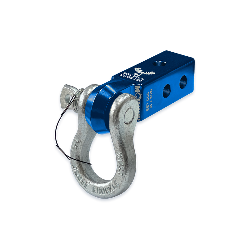 Blue B'oh 3/4 Spin Pin Shackle and Mohawk 2.0 Receiver Combo - Aspire Auto Accessories